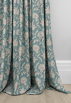 Carlina, Teal - Made to Measure Curtains